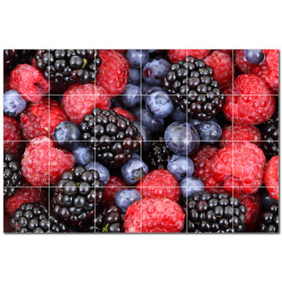 Murale décorative en céramique 6 po x 6 po Fruit Photo