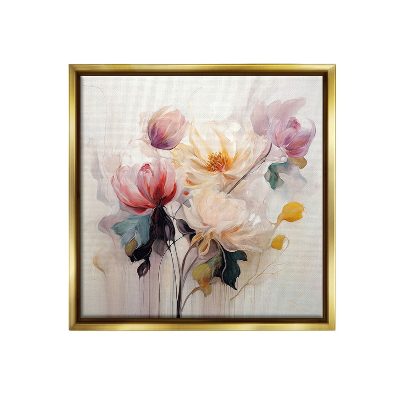 Art mural Blooms in Harmony par Irena Orlov, Or, H 18 po x l 18 po