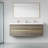 Wall-Mounted Bathroom Vanity with Double Sinks-1900105386