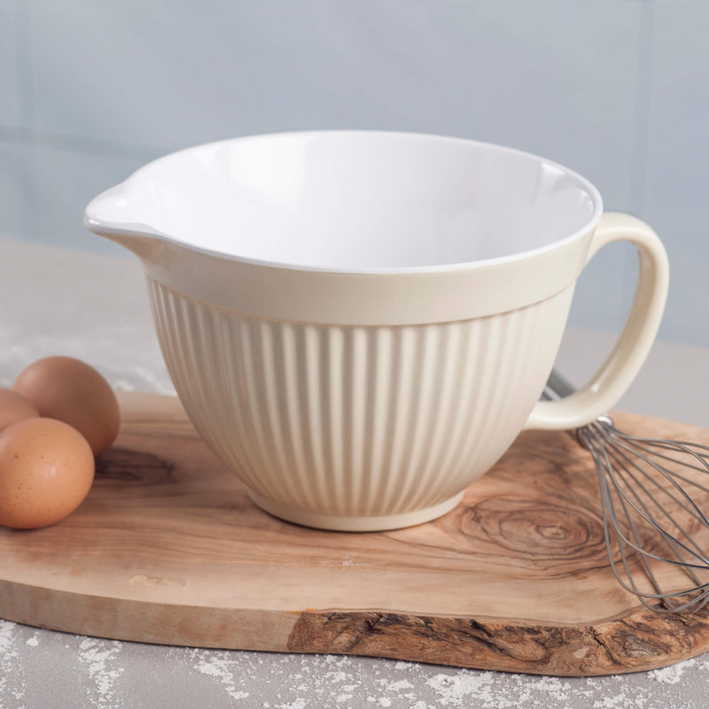 Melamine Mixing Bowl Jug 20cm, Cream