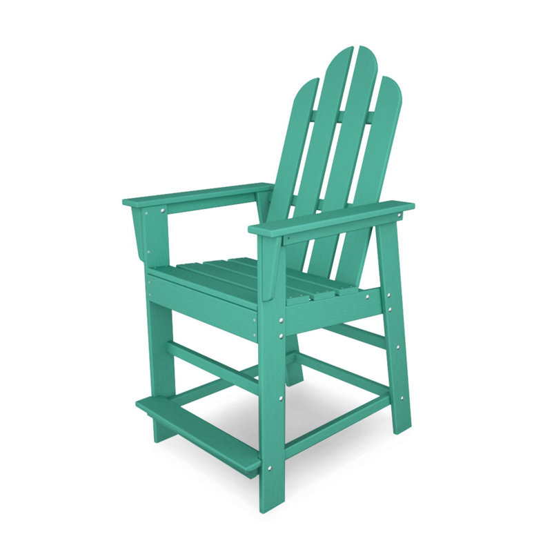 POLYWOOD Long Island Counter Chair, Aruba