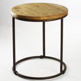 Rustique Solid Wood Top End Table