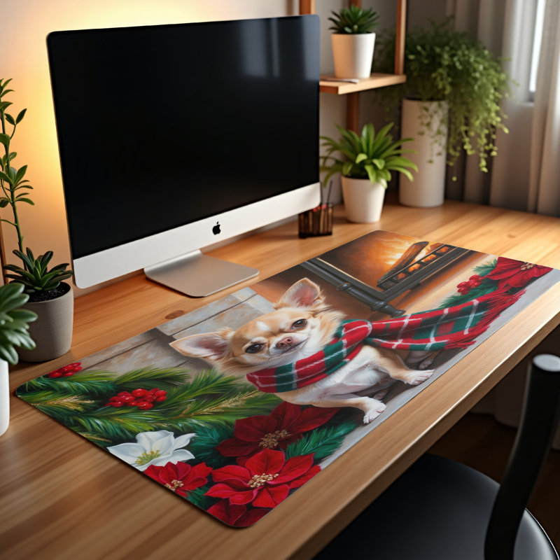 Polyester Desk Pad, 14.4x12.1