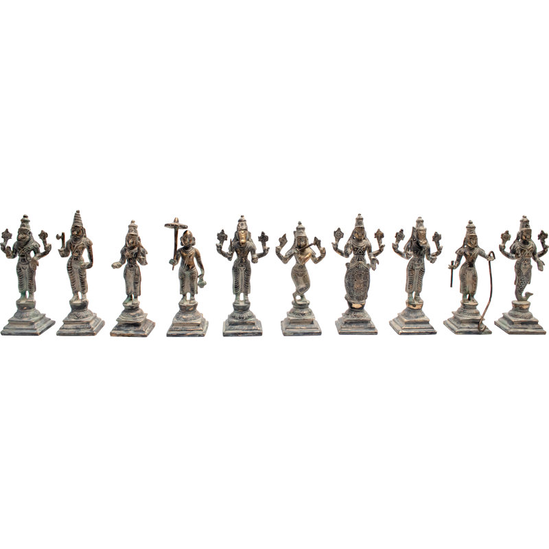 Ensemble de figurine Dashavatara Vishnu