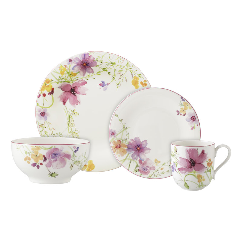 Villeroy & Boch Mariefleur Premium Porcelain 8 Piece Starter Dining Set