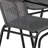 28'' Round Glass Table with Rattan Edging and 4 Rattan Stack Chairs-1638490627