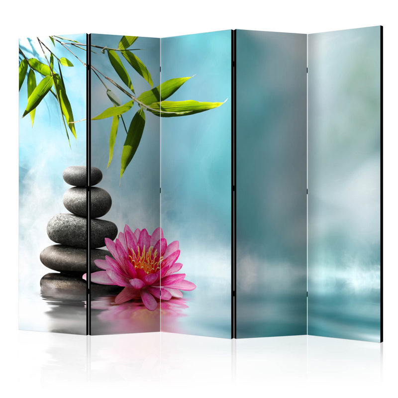 Broadmoor 172cm H Solid Wood Folding Room Divider, 5