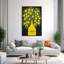 «Vibrant Limoncello», citrons, rétro, abstrait, citronnier, fruits, art mural-753804755