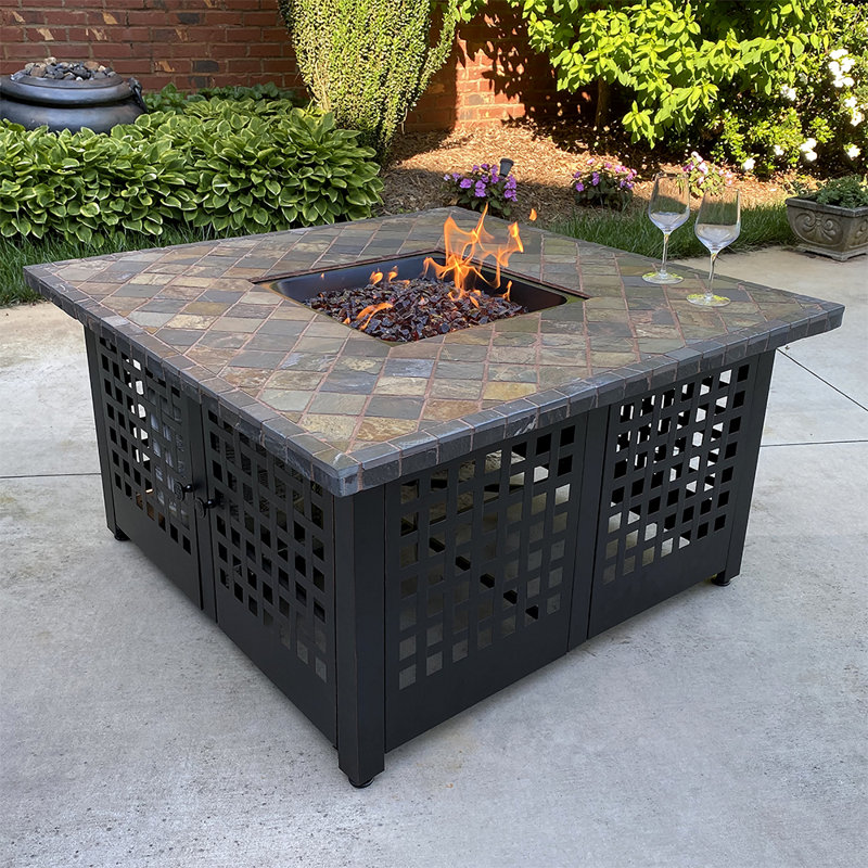 Elizabeth by Endless Summer, Square LP Gas Fire Pit