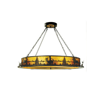 Lustree tambour 12 lumières unique Himes