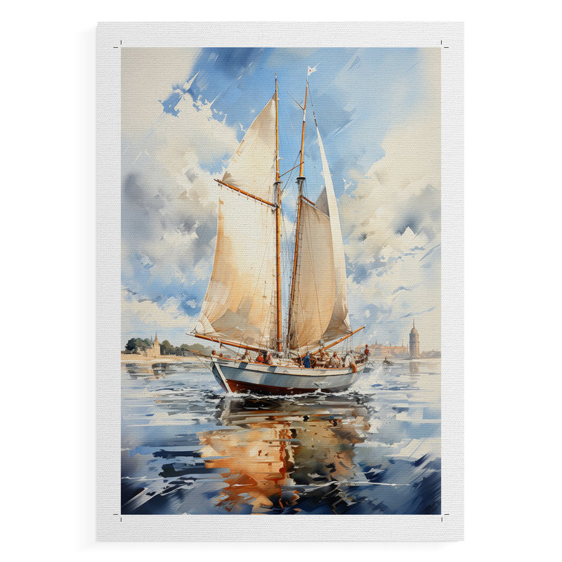 NAUTICAL Series CECLI - Impression sur toile seulement - NON CADRE, H 18 po x l 12 po