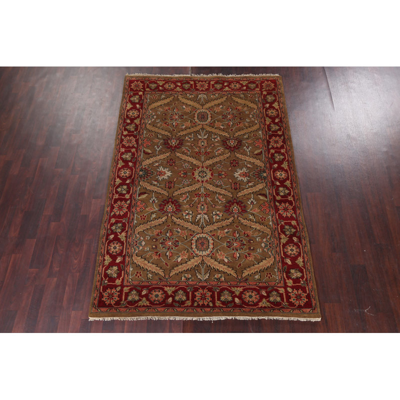 Handmade Wool Agra Oriental Area Rug 6x9