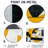Geometric Pulse Of Yellow And Black Paint II - Abstract Metal Decor, Geometric Metal Print-210243720