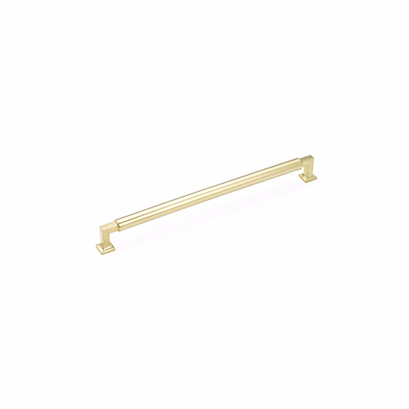 Haniburton Appliance Pull, Unlacquered Brass, 1