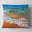 Coussin lombaire mer d’été avec vagues blanches-123323775