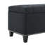 Repose-pieds de rangement 47,5 po, banc de rangement avec charnière de sécurité, repose-pieds capitonné pour le salon, le vestibule, le couloir, le repose-pieds et le support 500 lb-777157523