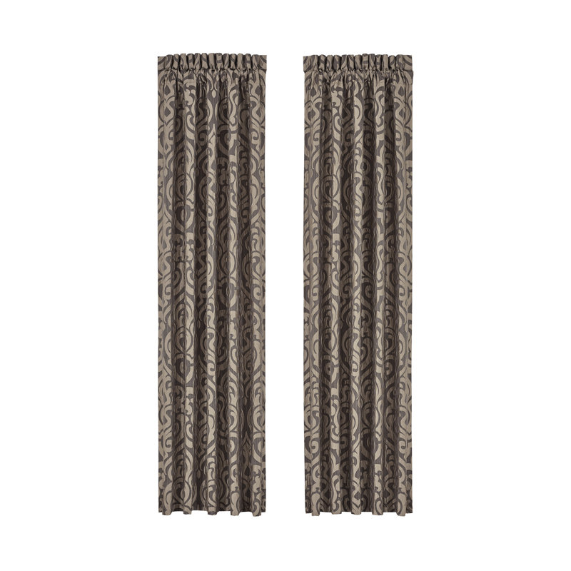 Paire de panneaux de fenêtre Astoria, L 50 po x L 84 po, Vison