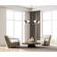 Lustre 8 lumières Trombetta en noir mat-837969817