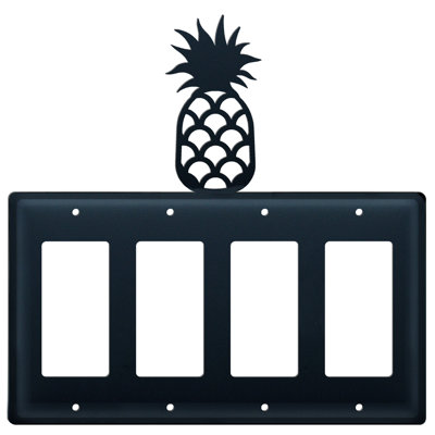 Pineapple 4-Gang Rocker Wall Plate