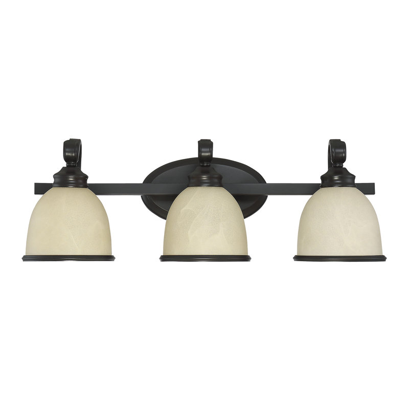 Éclairage pour meuble-lavabo 3 lumières Nan, Bronze anglais