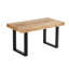 Macau Industrial Solid Wood and Metal Coffee Table-1998987683