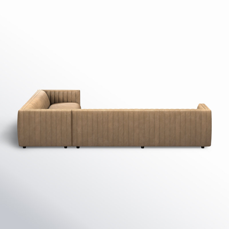 Augustine Sectional, Palermo Drift Top Grain Leather