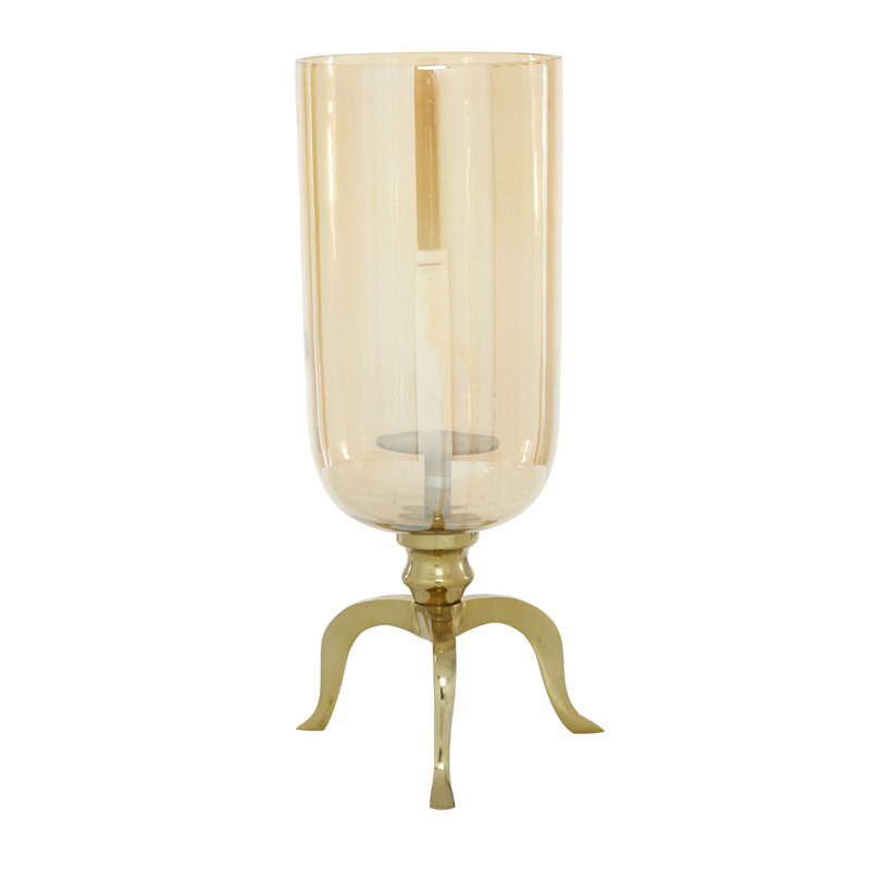 Porte-bougie en aluminium, H 19,15 po x l 8,55 po x P 8 po
