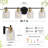 4-Light Hammered Glass Vanity Light-1442481797