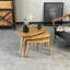 Solid Wood Nesting Tables Set of 3, Rustic Chestnut Coffee Table Set for Living Room-1273282690