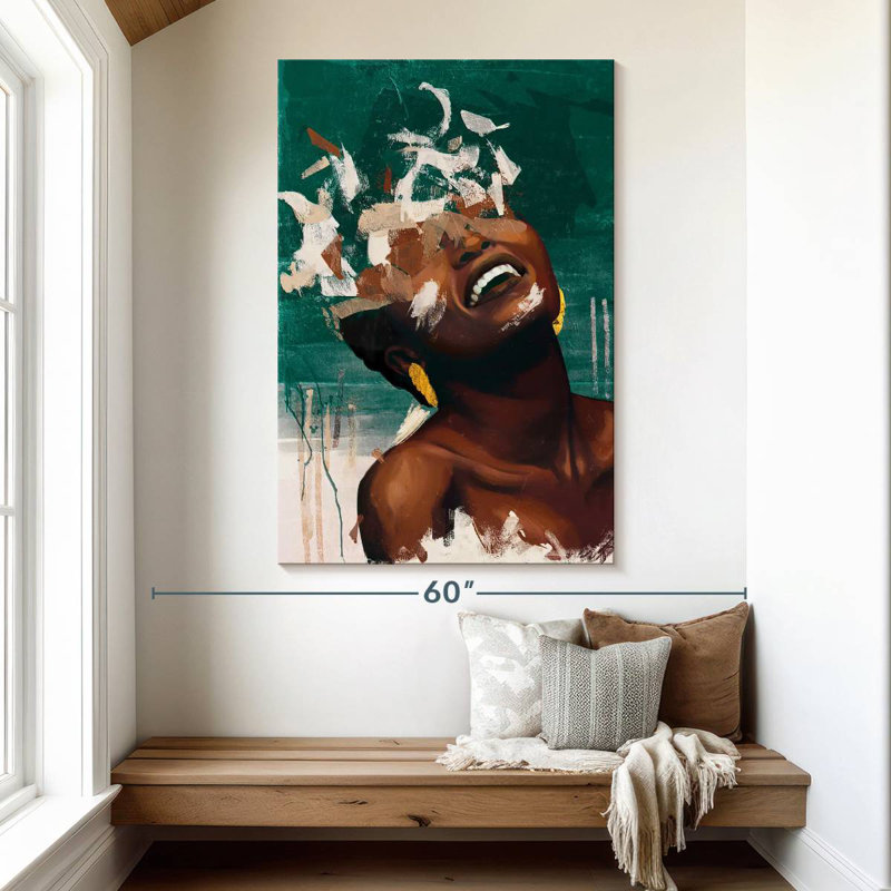Leisha Blissful Thoughts, 51" H x 34" W