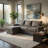 Nami Sleeper Sectional With Storage Chaise, Gray Flannel, 91 Inch-112858231