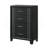 Contemporary Four-Drawers Chest Bed Side Cabinet-125875451