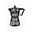 Life and Coffee - Toile encadrée pour cuisine