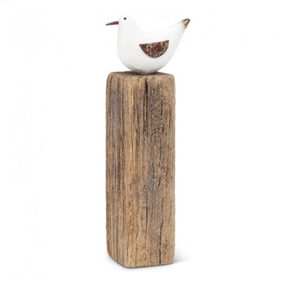 Figurine oiseau de mer moyen sur poteau