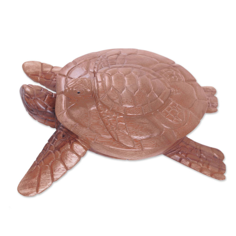 Boîte décorative en bois tortue Fausta