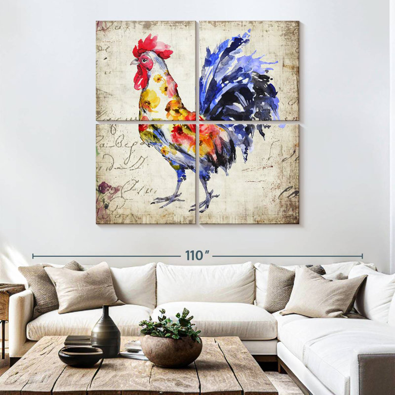 Brampt Floral Rooster