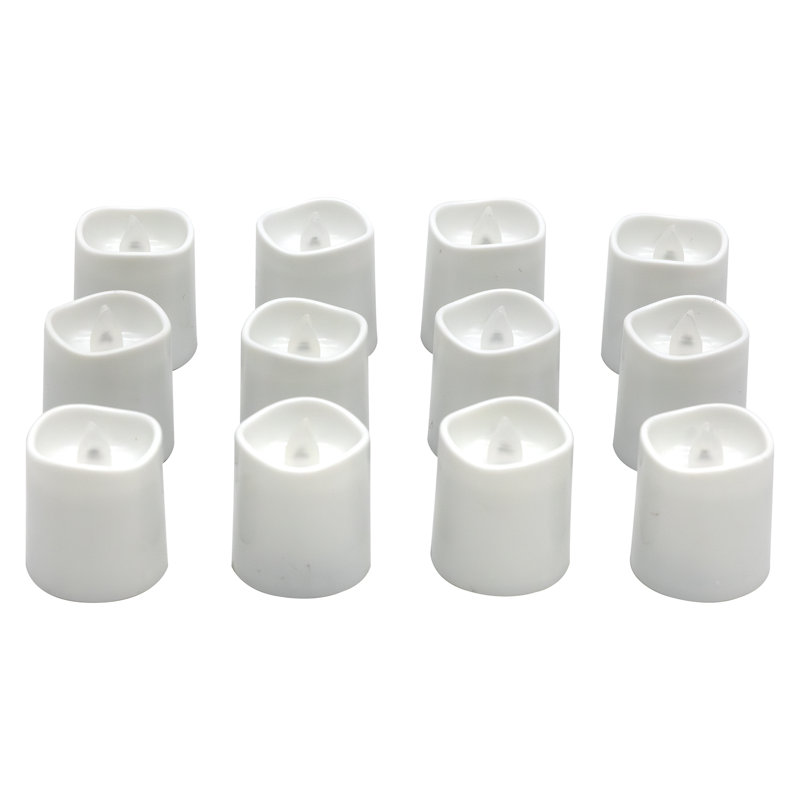  Battery-Operated LED Votive Candles - Color-Changing (12ct), Color Changing