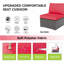 Ensemble de conversation modulaire avec coussins 7 pièces-452256048