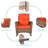 Vredenburgh 2 - Person Patio Conversation Set with Cushions-284602361