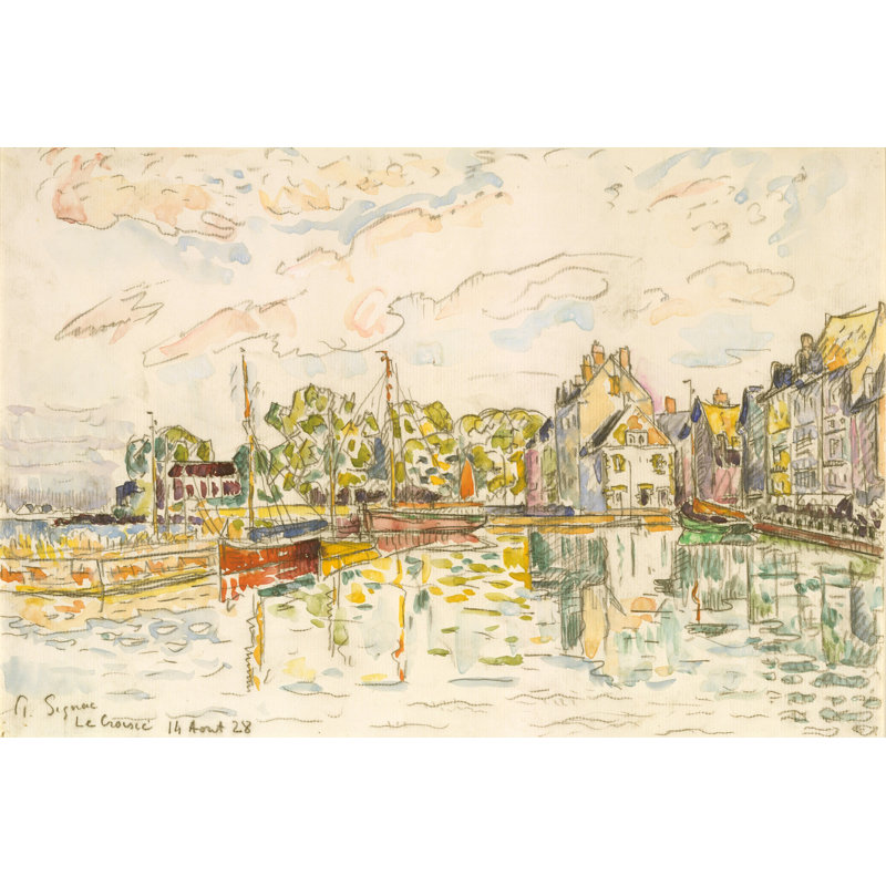 Le Croisic I by Paul Signac - Painting on Canvas, 61cm H x 91cm W, Wrapped Canvas