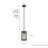 Chevron 1 - Light Single Rectangle Mini Pendant-74777746