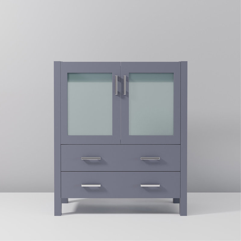 Meuble-lavabo de salle de bain (armoire seulement), DARK GREY, DARK GREY