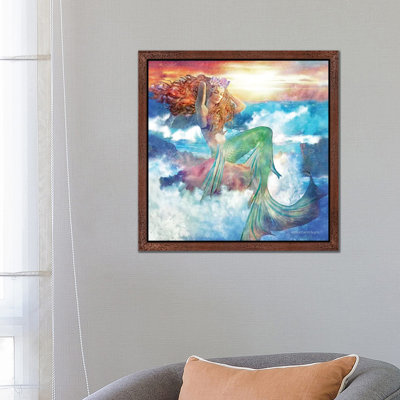 Sunset Mermaid by Bluebird Barn - Print on Canvas