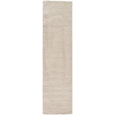 Pure Beige &  Solid Shag Modern Rug