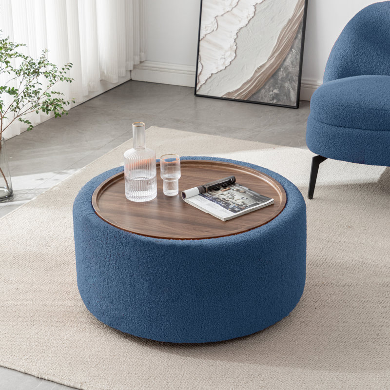 Repose-pieds Raymond, Mélange de polyester bleu