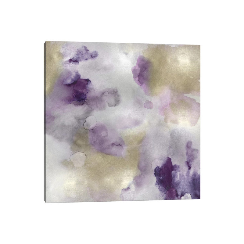 Whisper In Amethyst I by Lauren Mitchell - Wrapped Canvas Painting, 30.48 cm H x 30.48 cm W