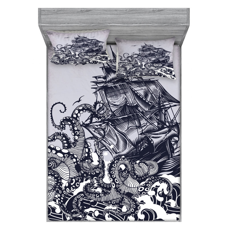 Microfiber Sheet Set, Full Sheet Set with Fitted Sheet