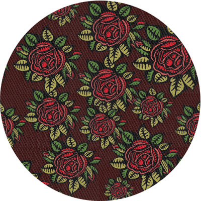 Tapis rose / brun / jaune Heimskringla