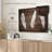 " Woodgrain White Feathers Canvas Print "