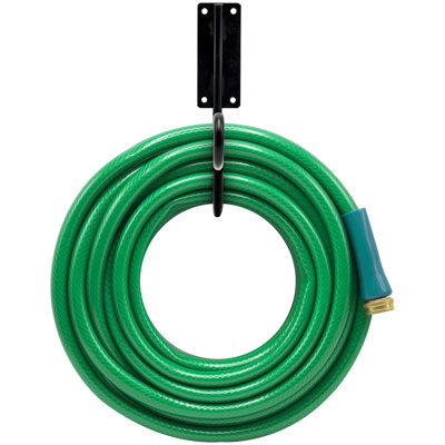 Sorbus Iron Garden Wall Hose Holder in Black